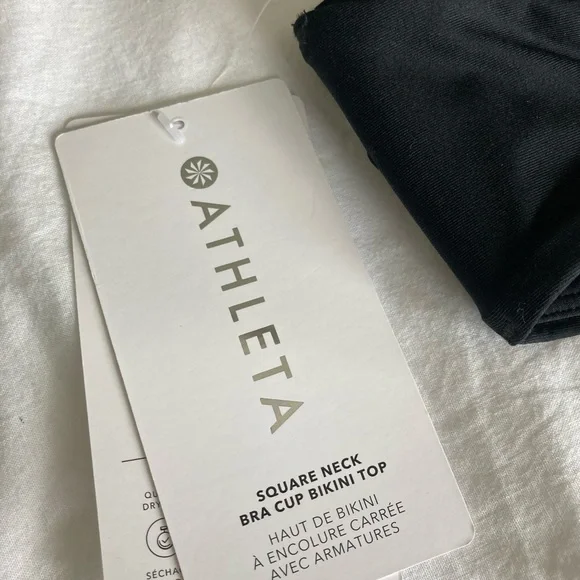 ATHLETA Square Neck Bra Cup Bikini Top Sizes S/M & L/XL NWT - Picture 5 of 6